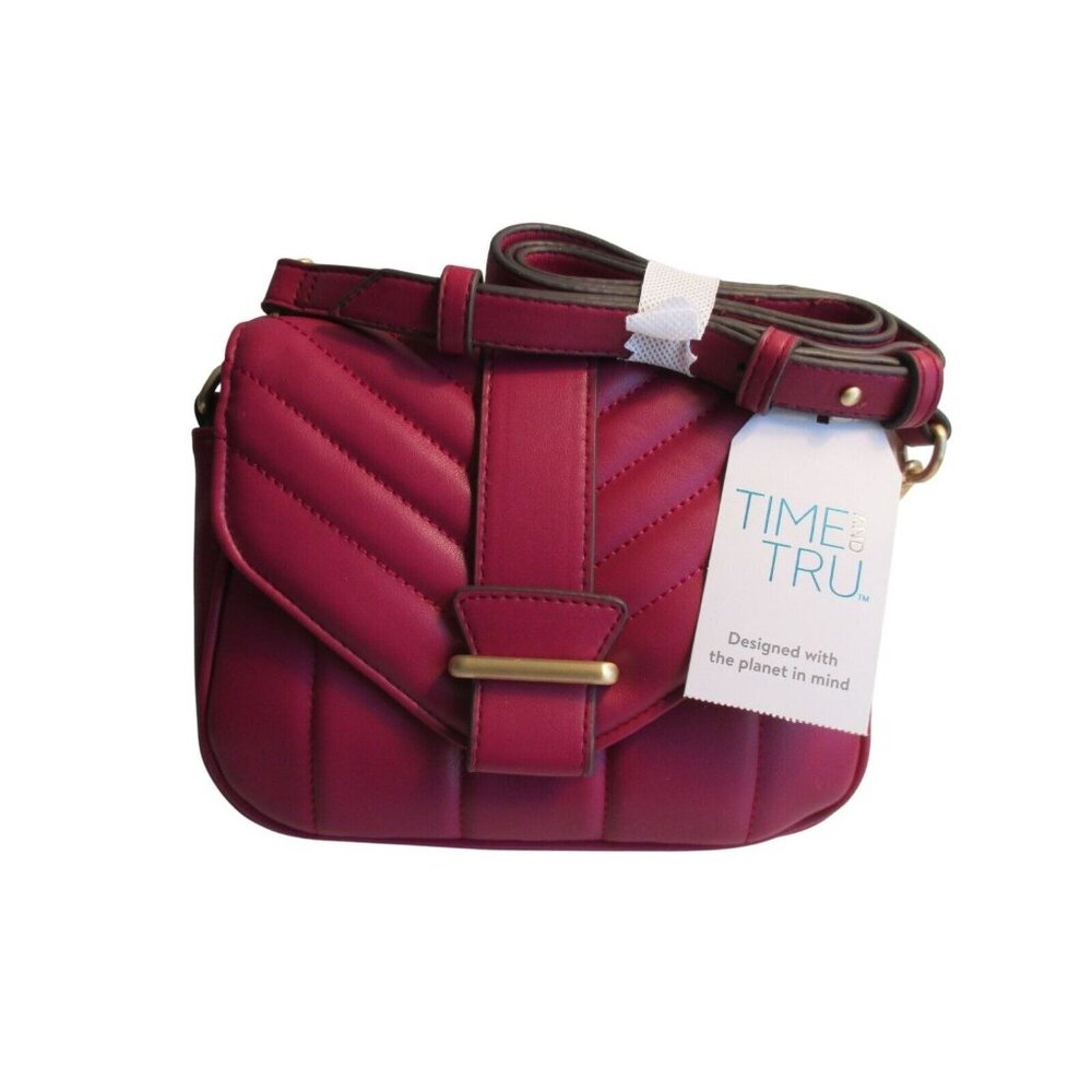*Time and Tru Pink Cranberry Crossbody Bag - NWT
